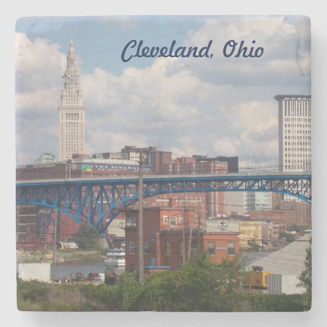 River View Cleveland Stone Coaster (Front)