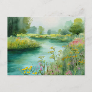 River View Nature Scene Postcard