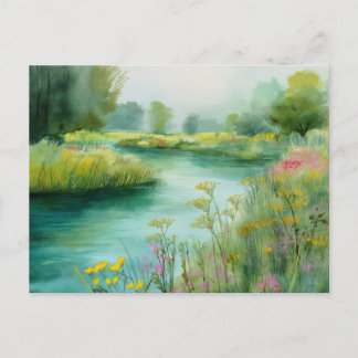 River View Nature Scene Postcard