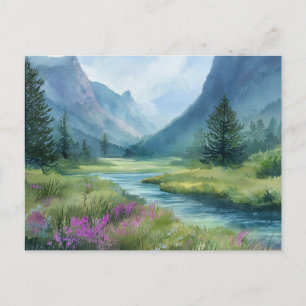 River View Nature Scene Postcard