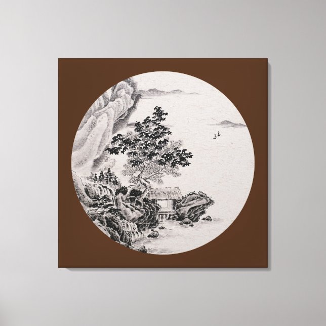 River View - Vintage Canvas Print (Front)