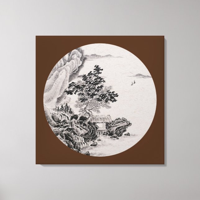 River View - Vintage Canvas Print (Front)