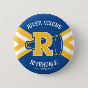 River Vixens Cheer Uniform 6 Cm Round Badge