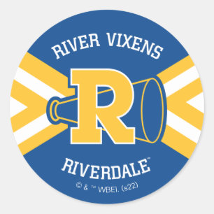 River Vixens Cheer Uniform Classic Round Sticker