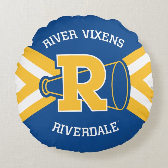 River Vixens Cheer Uniform Round Cushion (Front)
