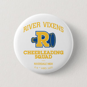 River Vixens Cheerleading Squad 6 Cm Round Badge