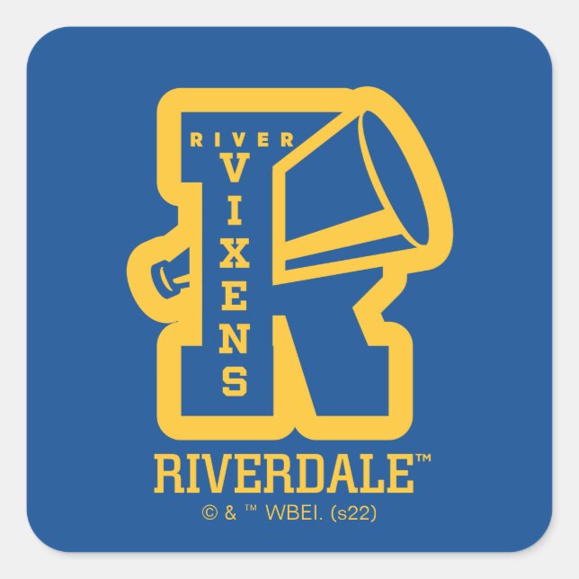 River Vixens Letterman Square Sticker (Front)