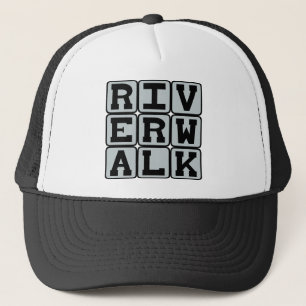 River Walk, San Antonio Strip Trucker Hat