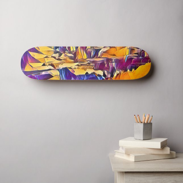 RIVER WATER SKATEBOARD (Wall Art (Horz))