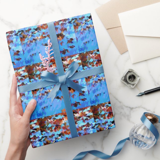 RIVER WATER TREE REFLECTIONS   WRAPPING PAPER (Gifting)