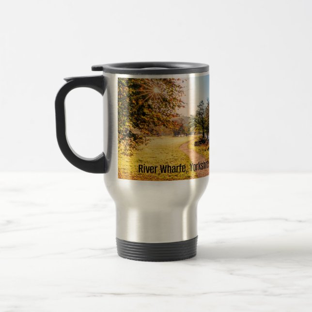 River Wharfe, Yorkshire, Travel Mug (Left)