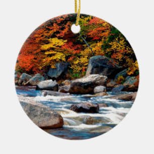 River White New Hampshire Ceramic Tree Decoration