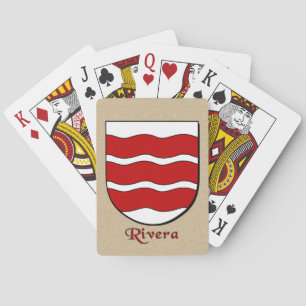 Rivera Heraldic Shield Playing Cards