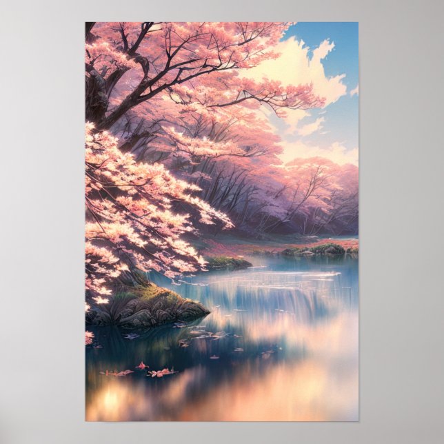 Riverbank and Sakura's Grace Poster (Front)