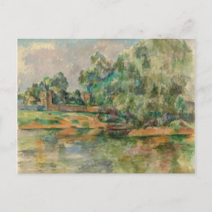 Riverbank by Paul Cezanne Postcard
