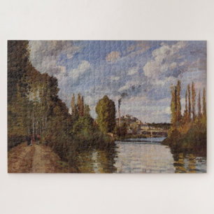 Riverbanks in Pontoise (1872) by Camille Pissarro Jigsaw Puzzle