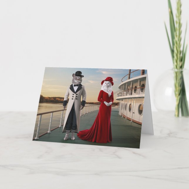 Riverboat Cats Card (Front)