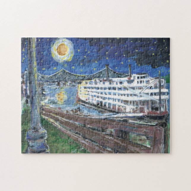 Riverboat Mississippi Queen Jigsaw Puzzle (Horizontal)