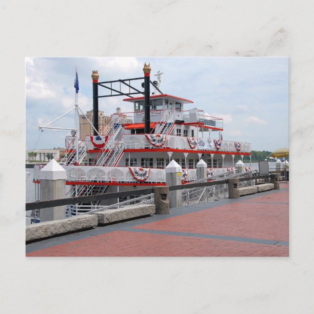 Riverboat Savannah Georgia Postcard (Front)