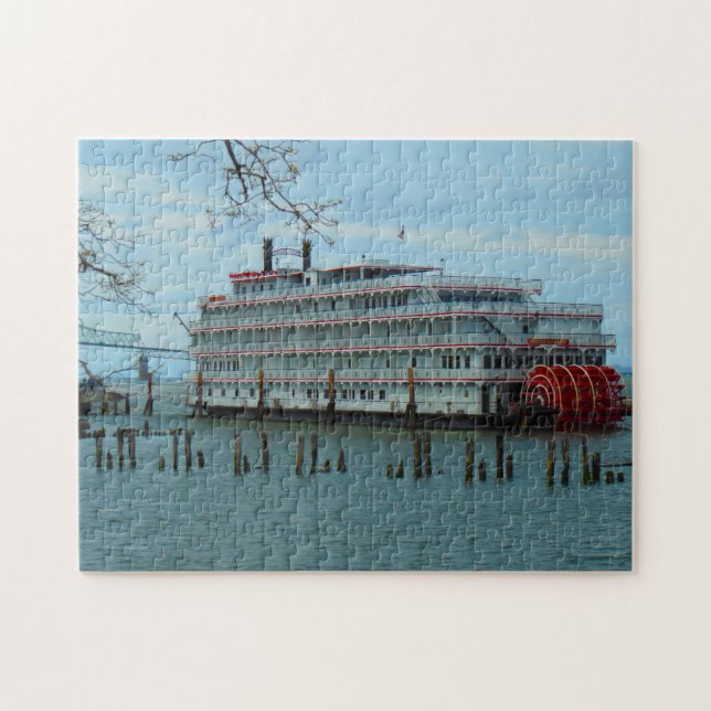 Riverboat Stern Wheeler Oregon. Jigsaw Puzzle (Horizontal)
