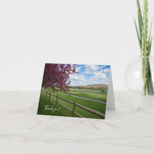 Rivercut In Spring Thank You Card