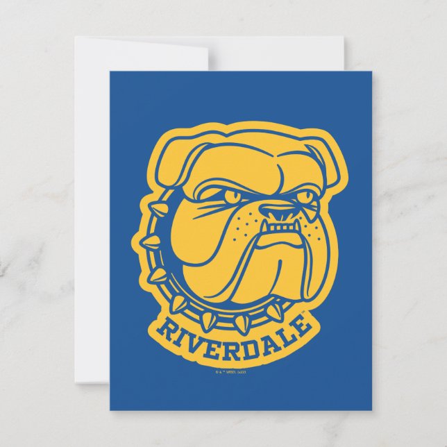 Riverdale Bulldog Head Card (Front)