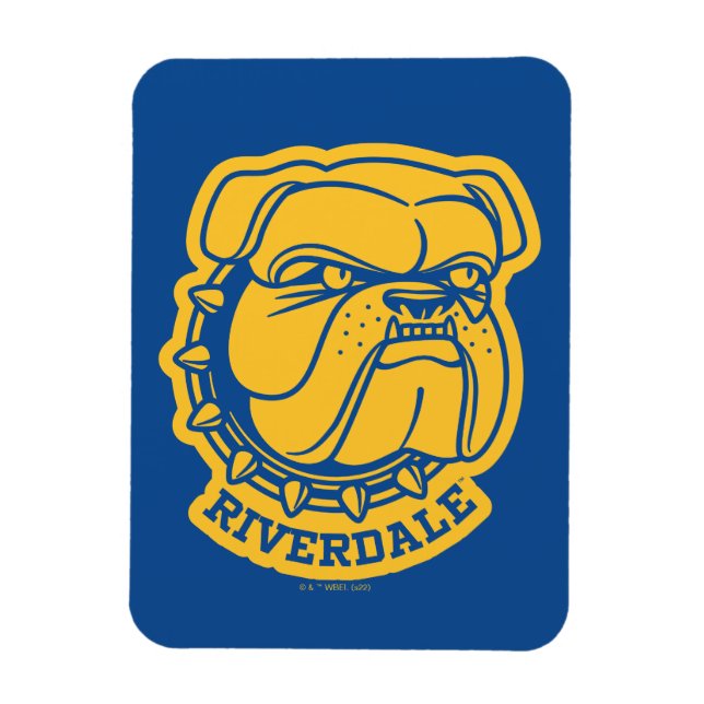 Riverdale Bulldog Head Magnet (Vertical)