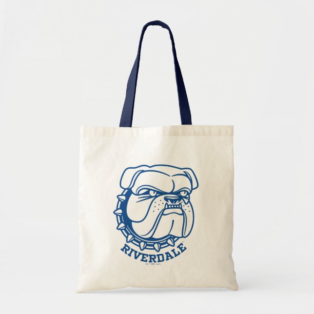 Riverdale Bulldog Head Tote Bag (Front)