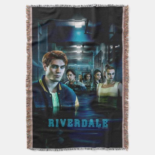 Riverdale Flooded Hallway Poster Throw Blanket (Front Vertical)