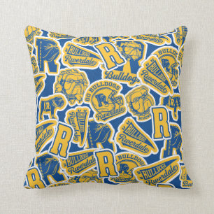 Riverdale Football and Cheer Pattern Cushion
