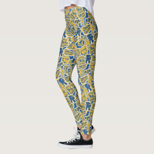 Riverdale Football and Cheer Pattern Leggings