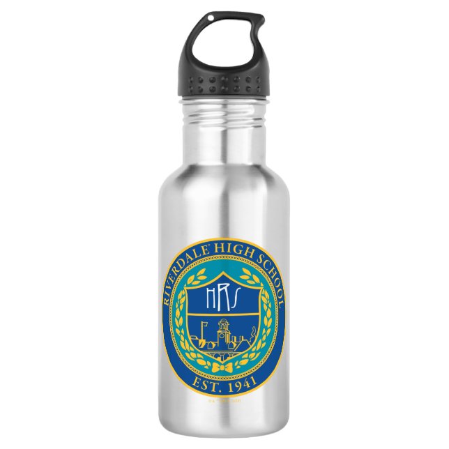 Riverdale High School Seal 532 Ml Water Bottle (Front)