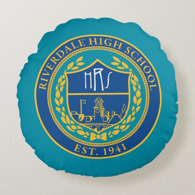 Riverdale High School Seal Round Cushion (Front)