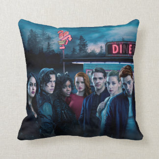 Riverdale Outside Pop's Diner Poster Cushion