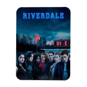 Riverdale Outside Pop's Diner Poster Magnet