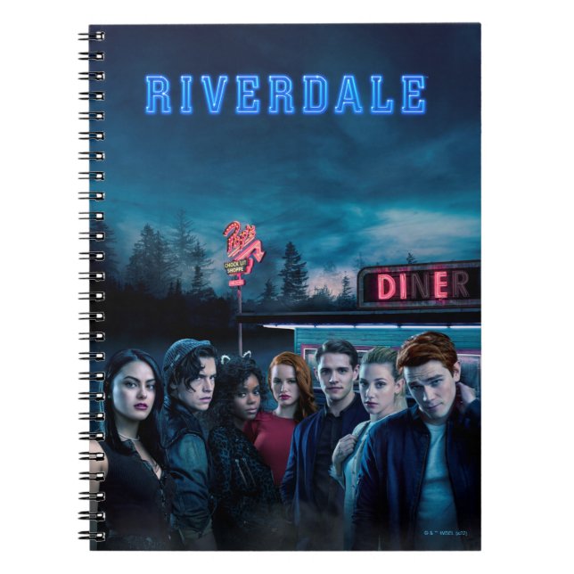 Riverdale Outside Pop's Diner Poster Notebook (Front)