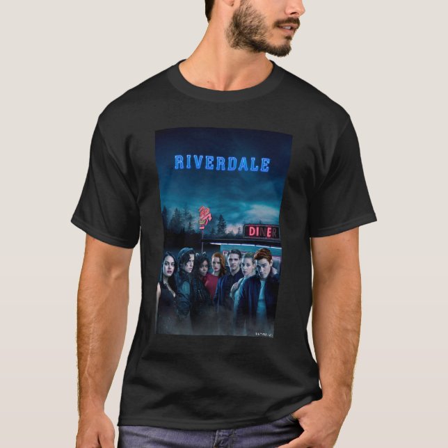 Riverdale Outside Pop's Diner Poster T-Shirt (Front)