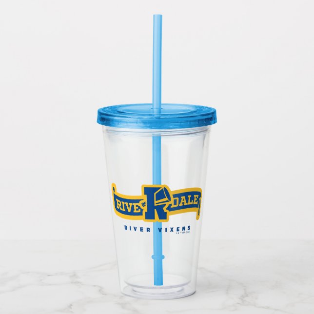 Riverdale River Vixens Banner Acrylic Tumbler (Front)