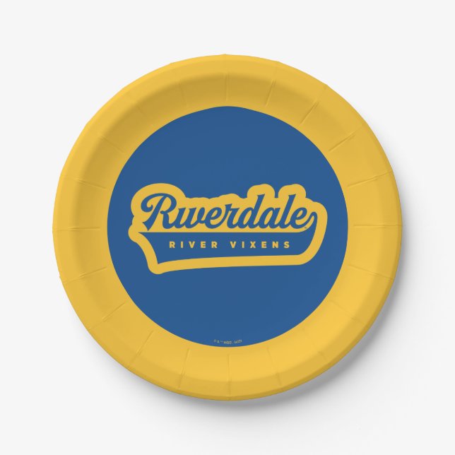Riverdale River Vixens Logo Paper Plate (Front)