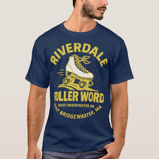 Riverdale Roller World Retro 1980s Roller Skating T-Shirt (Front)