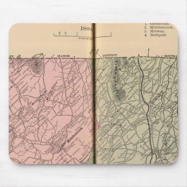 Riverheads, Augusta County Mouse Mat (Front)