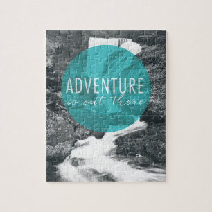 Rivers   Adventure Is Out There Quote Jigsaw Puzzle
