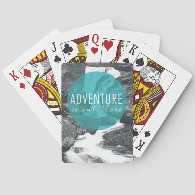 Rivers | Adventure Is Out There Quote Playing Cards (Back)