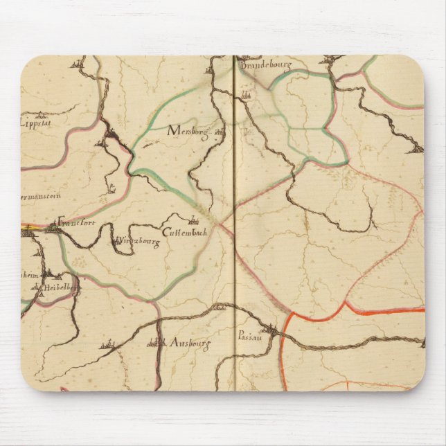 Rivers and Valleys of Germany Mouse Mat (Front)