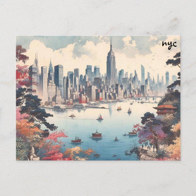 rivers buy map nyc mass mailing postcards (Front)