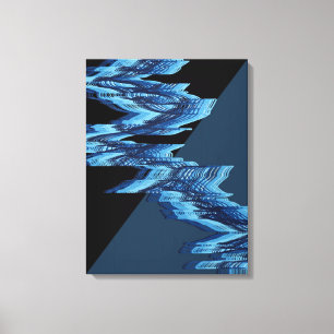 Rivers Flow Pattern Canvas Print