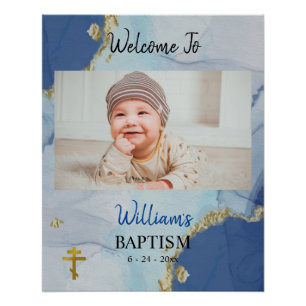 Rivers of Living Water Orthodox Christian Baptism Poster