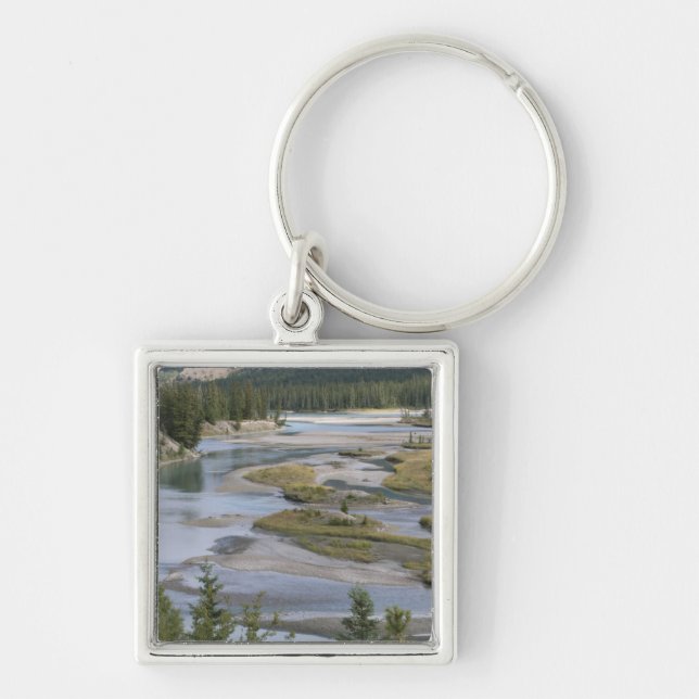 Rivers run through a lowland section of Jasper Key Ring (Front)