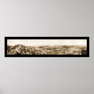 Riverside CA Hill Photo 1908 Poster