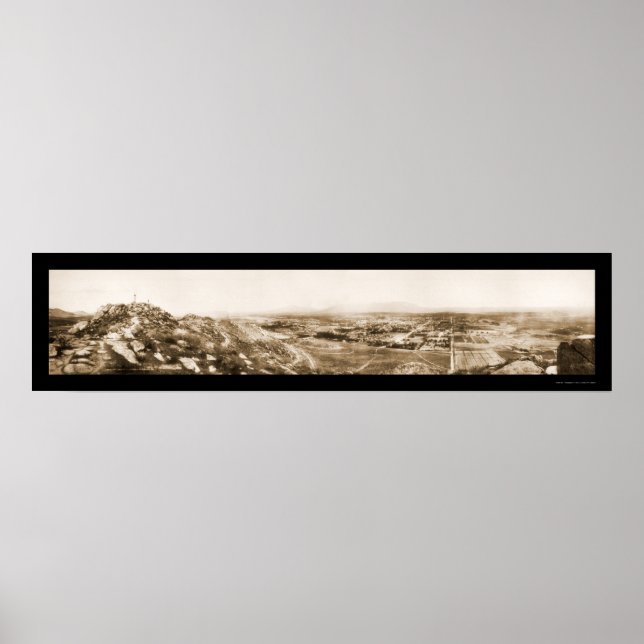 Riverside CA Hill Photo 1908 Poster (Front)